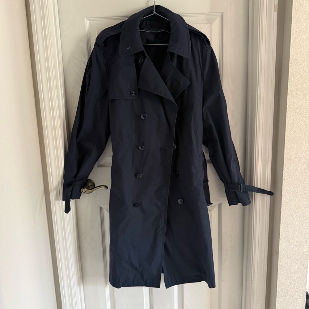 Navy Blue trench - Picture 4 of 8